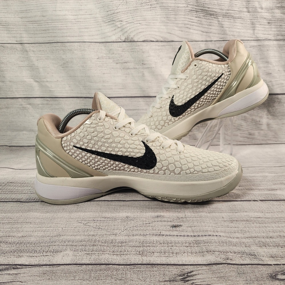 Nike Kobe 6 Protro Men's 9 White Sail Black XDR Basketball Shoes FQ3546-100 - Picture 2 of 9